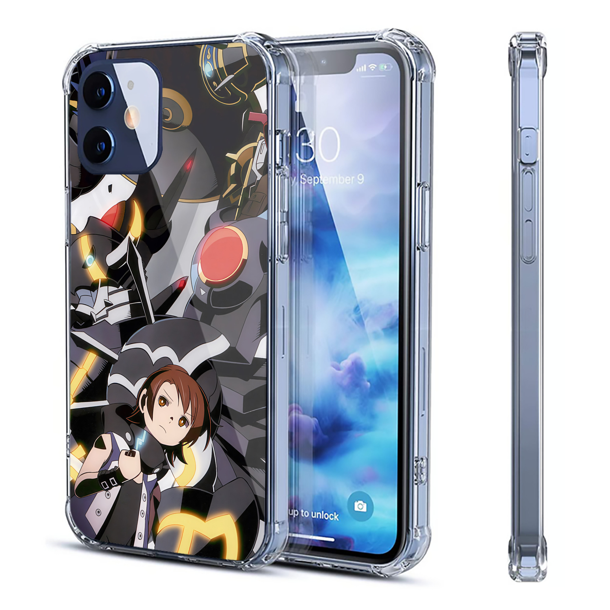 （画像用） Digimon デジタルモンスター/デジモン 【iPhone 12シリーズ対応】透明スマホケース（クリアソフトケース）